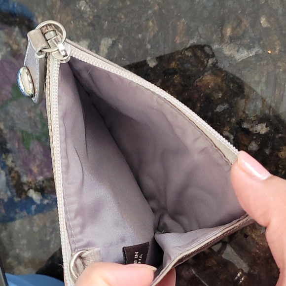 Small Silver Coach Key Chain Wallet - Picture 7 of 8